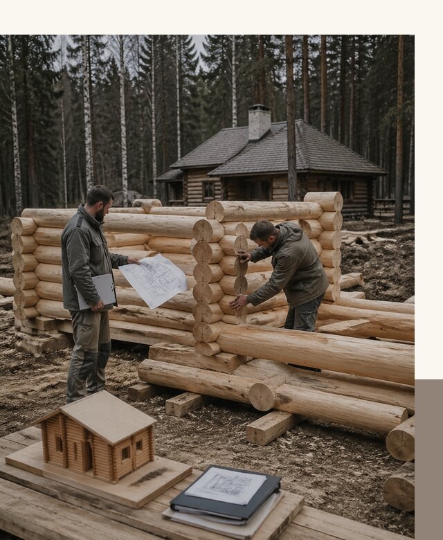 Проектирование и строительство домов из бревна в Устях-Куте